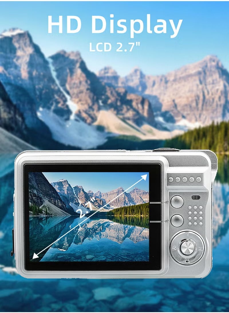 720p Digital Camera, Durable Portable Video Camcorder, Anti Shake Large Display Video Camcorder, USB Rechargeable Video Recording Camera For Kids Teens, (1pc)