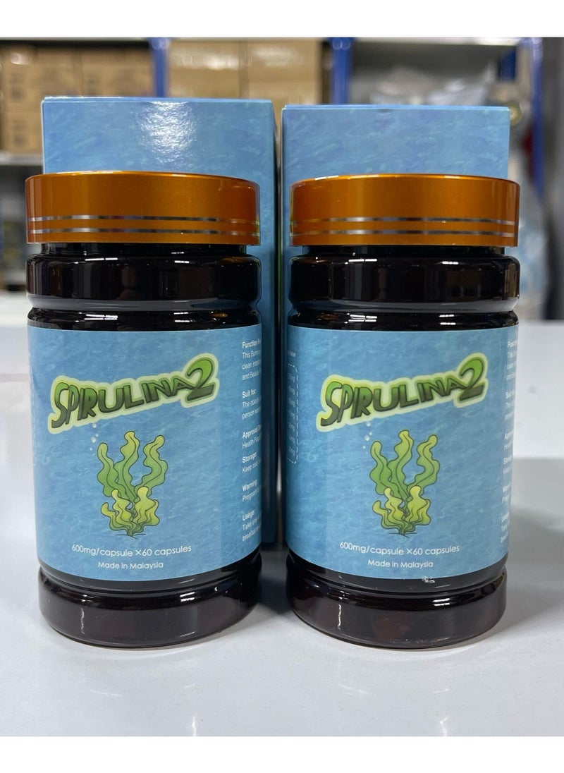 Spirulina Weight Loss Slimming 60 Capsules PACK OF 2