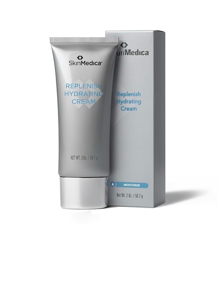 SkinMedica Replenish Hydrating Cream - Vitamin C Cream for Face, Your Essential Hydrating Cream for a Glowing Skin that Refreshes, Smoothes and Nourishes Sensitive Skin, 2 Oz