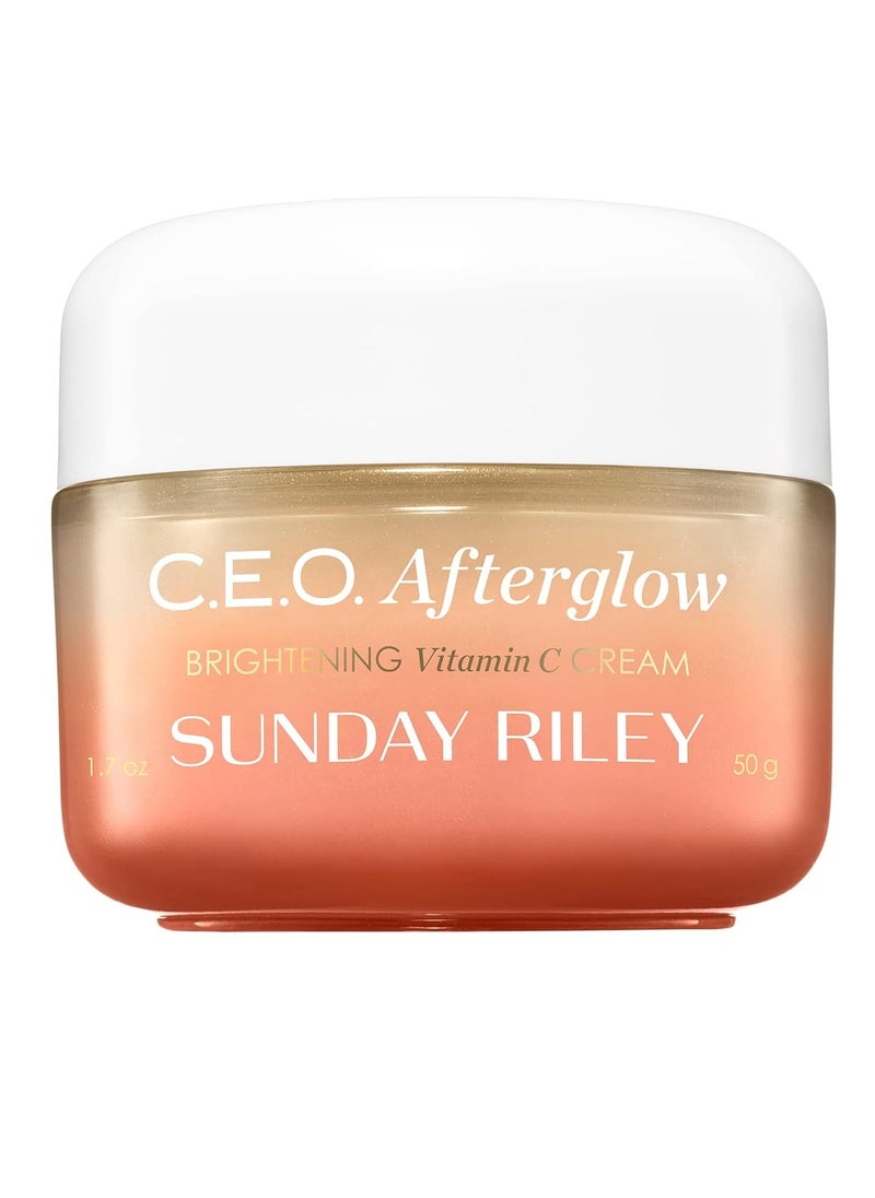 Sunday Riley C.E.O. Afterglow Brightening Vitamin C Cream Face Moisturizer
