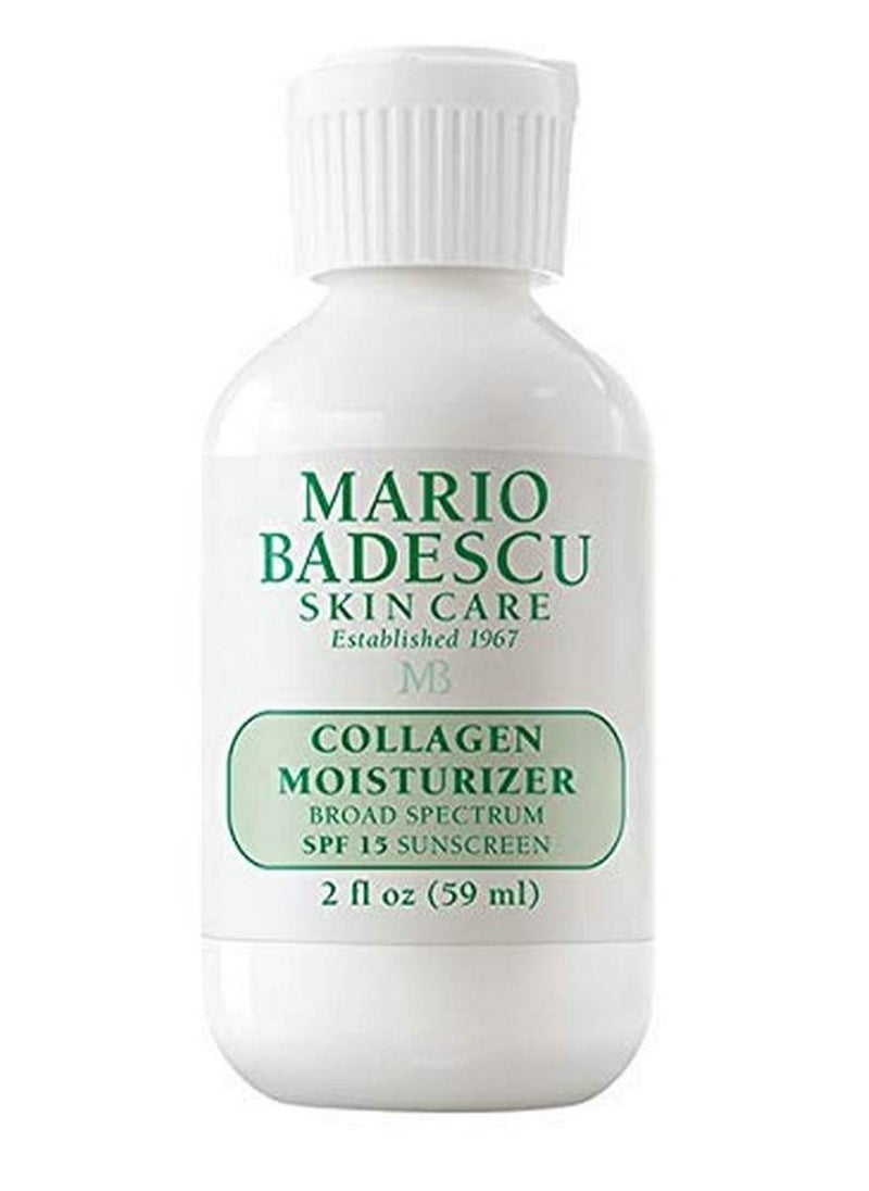 Mario Badescu Hyaluronic Face Moisturizer for Women and Men with SPF 15, Ideal Facial Moisturizer for Combination, Dry or Sensitive Skin, Sesame Seed Oil-Infused Moisturizer Face Cream, 2 Fl Oz