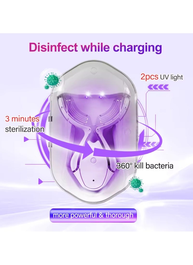 Powerful Teeth Whitening Kit LED Light Teeth Whitening Pen Blue Rechargeable LED Light Effective for Sensitive Teeth Comfortable and Accelerated Teeth Whitening 7Shades Whiter Teeth Whitening Device Kit