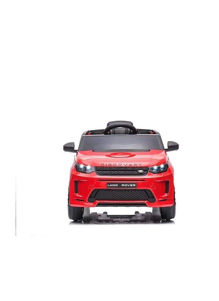 Land Rover Licensed Electric Ride-On Car for Kids | 12V Battery-Powered SUV with Remote Control, LED Lights, Music Player & Seatbelt | Stylish Gift for Boys & Girls (Red)