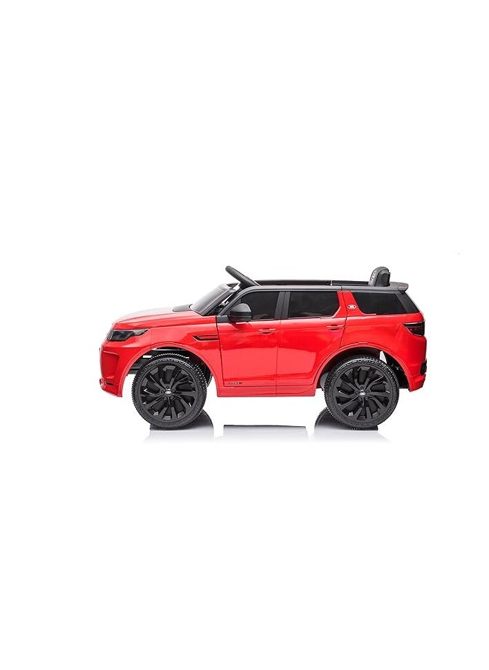 Land Rover Licensed Electric Ride-On Car for Kids | 12V Battery-Powered SUV with Remote Control, LED Lights, Music Player & Seatbelt | Stylish Gift for Boys & Girls (Red)