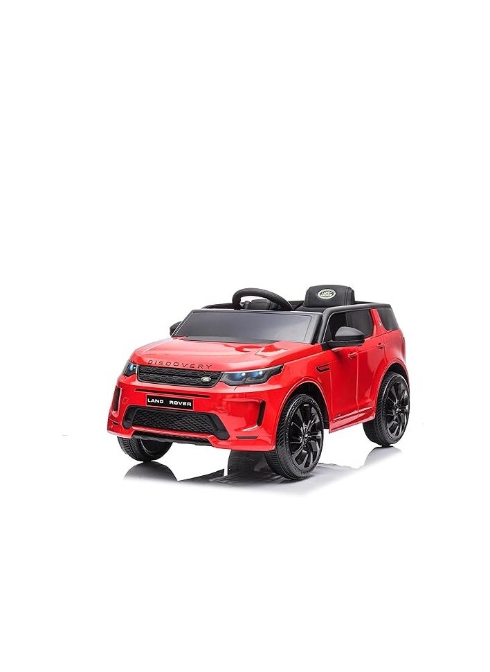 Land Rover Licensed Electric Ride-On Car for Kids | 12V Battery-Powered SUV with Remote Control, LED Lights, Music Player & Seatbelt | Stylish Gift for Boys & Girls (Red)