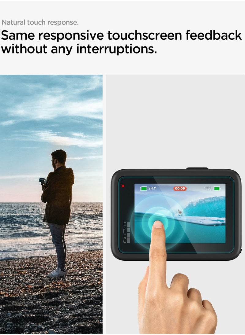 GLAStR Slim for GoPro Hero 13 Black Screen Protector [MULTI PACK] Premium Tempered Glass & FILM [2 Pack Front Screen + 2 Pack Camera Lens + 2 Pack Back Screen Protectors]