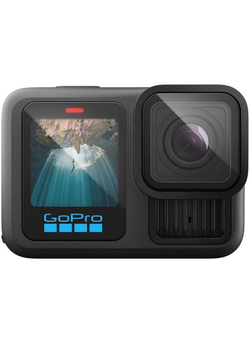 GLAStR Slim for GoPro Hero 13 Black Screen Protector [MULTI PACK] Premium Tempered Glass & FILM [2 Pack Front Screen + 2 Pack Camera Lens + 2 Pack Back Screen Protectors]