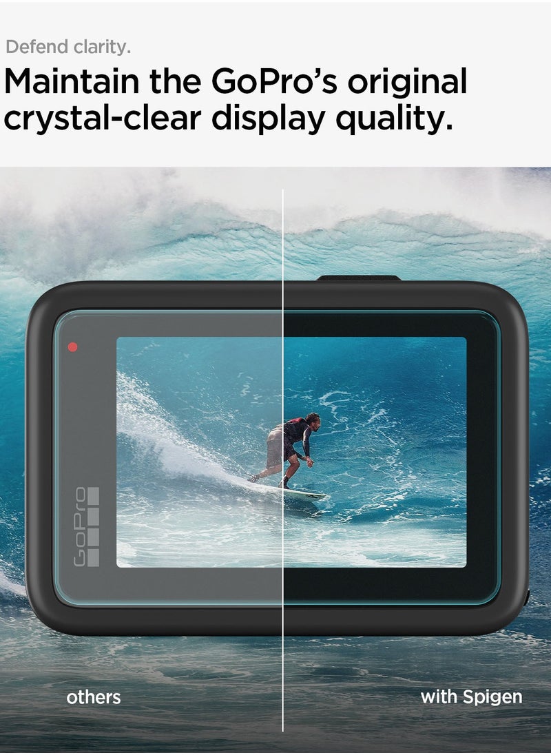 GLAStR Slim for GoPro Hero 13 Black Screen Protector [MULTI PACK] Premium Tempered Glass & FILM [2 Pack Front Screen + 2 Pack Camera Lens + 2 Pack Back Screen Protectors]
