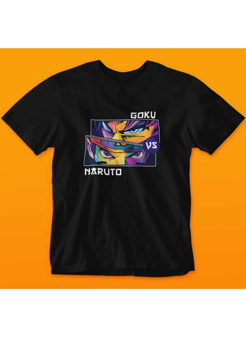 Goku VS. Naruto Design For T-Shirt Kids