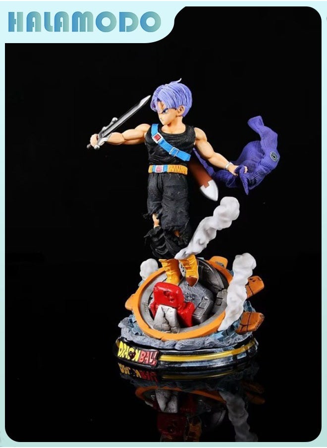 Dragon Ball Dragon Chronicles Baurus Purple - Haired Trunks Figure, Ideal Birthday Gift and Stunning Desktop Decoration