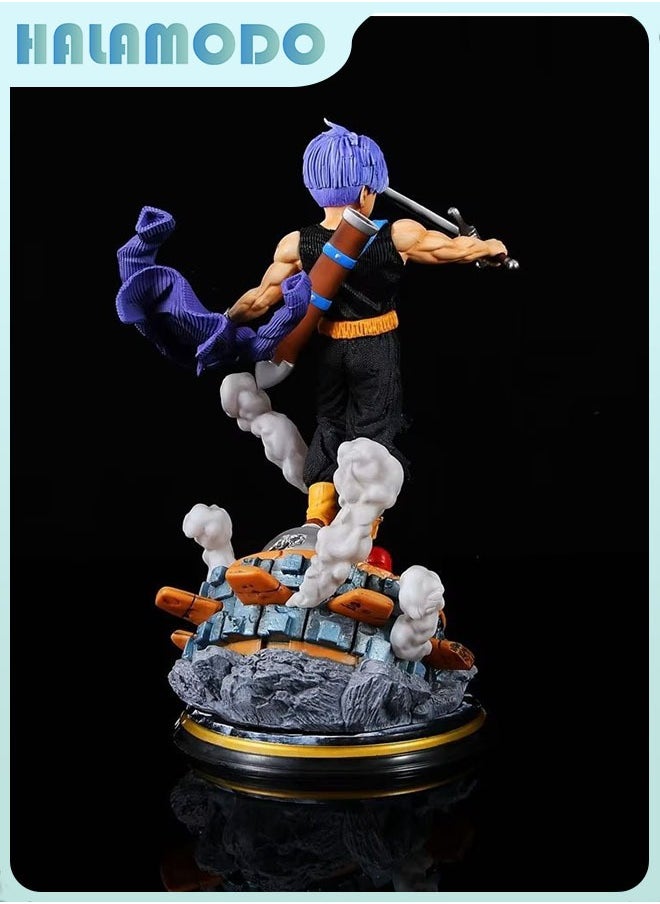 Dragon Ball Dragon Chronicles Baurus Purple - Haired Trunks Figure, Ideal Birthday Gift and Stunning Desktop Decoration