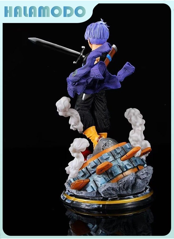 Dragon Ball Dragon Chronicles Baurus Purple - Haired Trunks Figure, Ideal Birthday Gift and Stunning Desktop Decoration