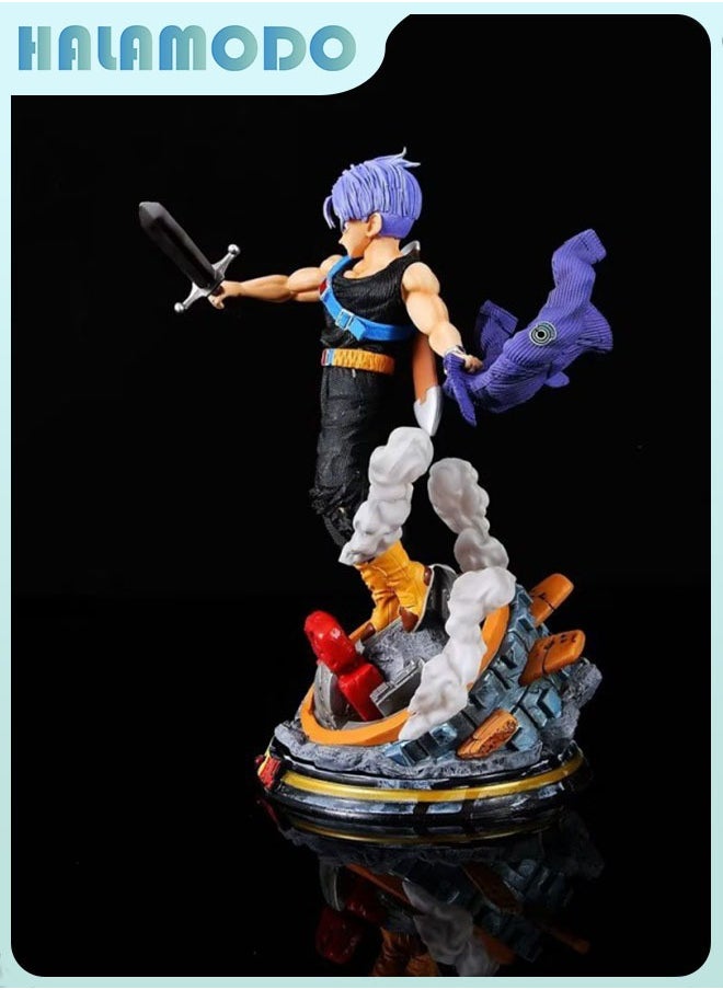 Dragon Ball Dragon Chronicles Baurus Purple - Haired Trunks Figure, Ideal Birthday Gift and Stunning Desktop Decoration