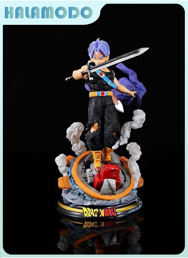 Dragon Ball Dragon Chronicles Baurus Purple - Haired Trunks Figure, Ideal Birthday Gift and Stunning Desktop Decoration