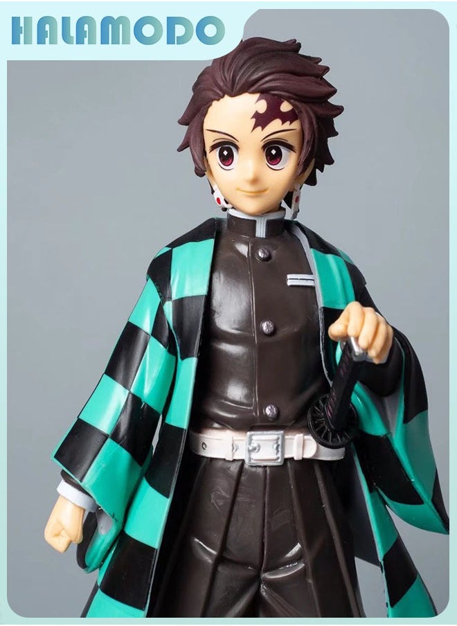 The Super-sized Standing Tanjirou Assembly Handmade Model Desk Decoration Toy 24 cm