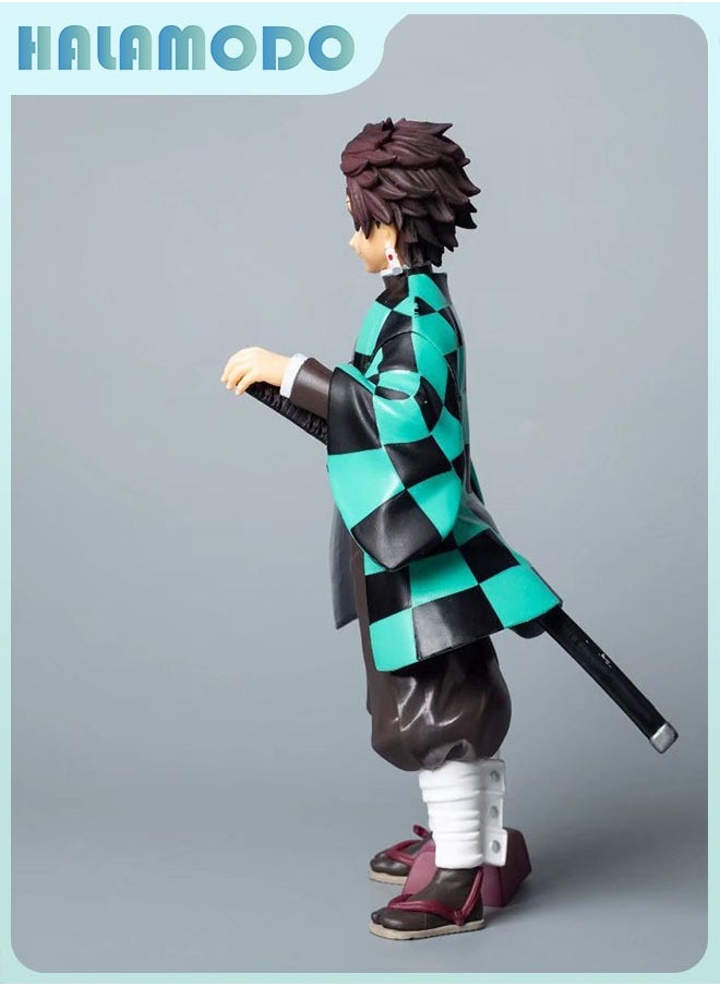 The Super-sized Standing Tanjirou Assembly Handmade Model Desk Decoration Toy 24 cm