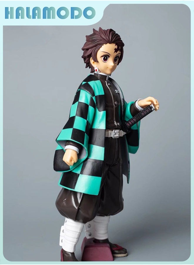 The Super-sized Standing Tanjirou Assembly Handmade Model Desk Decoration Toy 24 cm