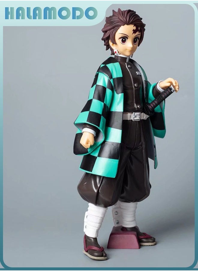 The Super-sized Standing Tanjirou Assembly Handmade Model Desk Decoration Toy 24 cm
