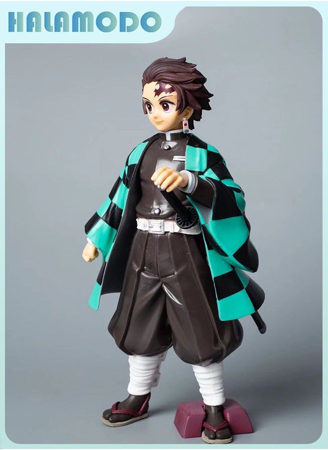 The Super-sized Standing Tanjirou Assembly Handmade Model Desk Decoration Toy 24 cm