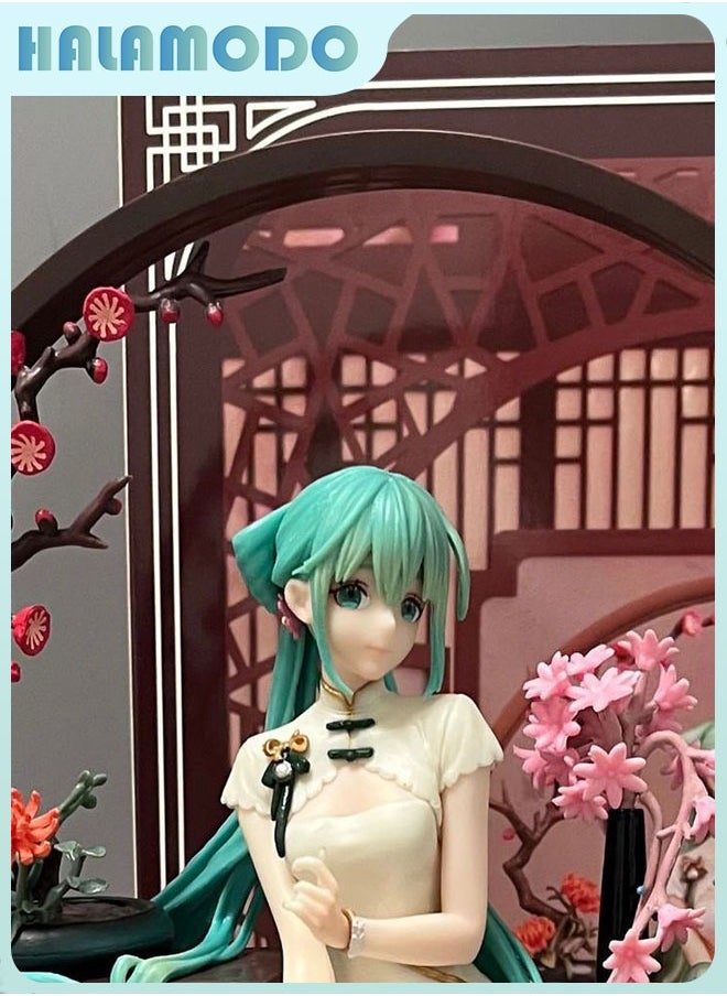 Hatsune Miku Adorable Shaohua Cheongsam Figure with Detachable Hands - Ideal Gift for Girls