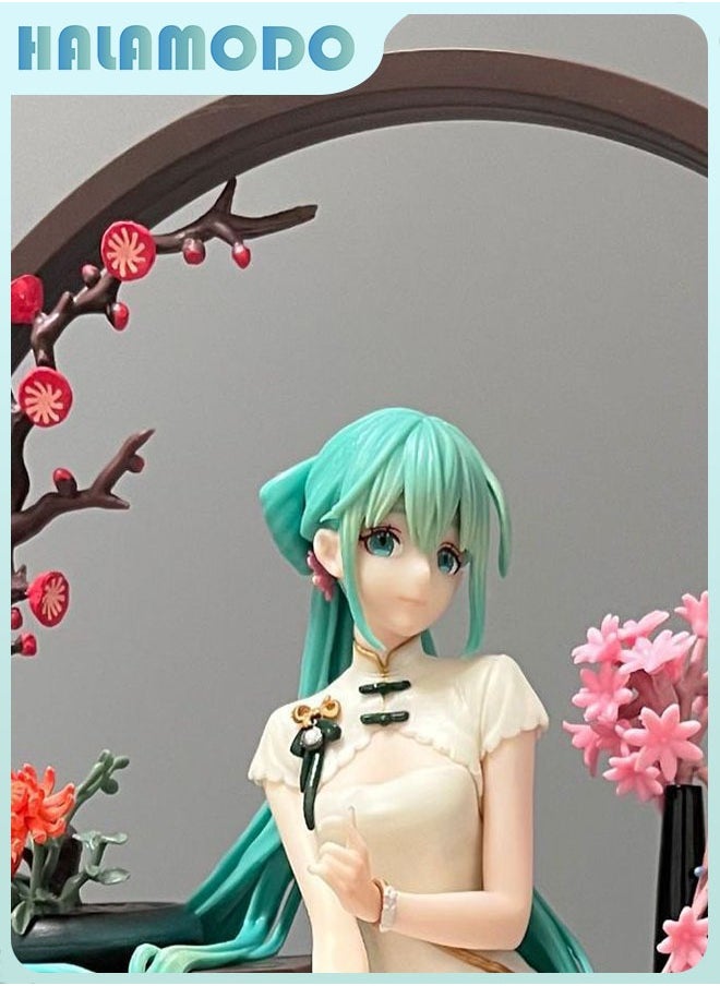 Hatsune Miku Adorable Shaohua Cheongsam Figure with Detachable Hands - Ideal Gift for Girls