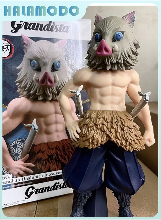 The Massive Standing Assembly of Inosuke, Handmade Model, Desk Decoration Toy 22 cm