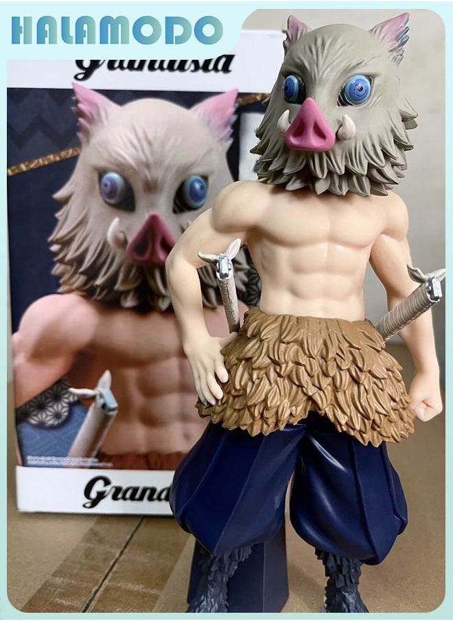 The Massive Standing Assembly of Inosuke, Handmade Model, Desk Decoration Toy 22 cm