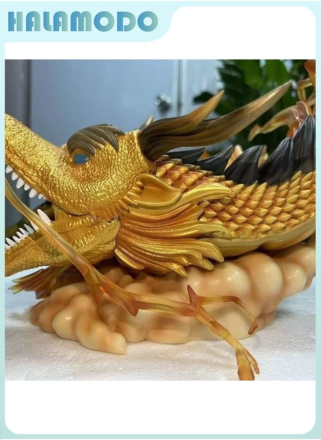 Dragon Ball 27 cm Super Saiyan Three Goku with Dragon Fist - Blasting Scene A Cool Anime Model for Desk Display and Present