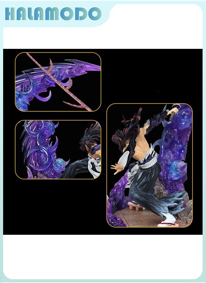 Kibutsuji Muzan in Intense Battle with Light-up Feature, Handmade Model Decoration Toy 23 cm