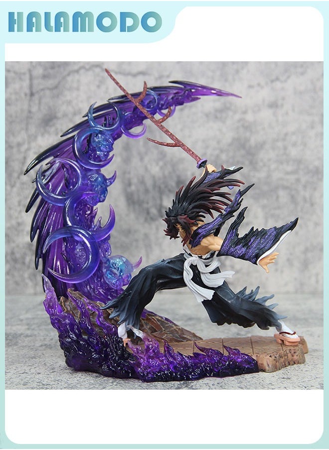 Kibutsuji Muzan in Intense Battle with Light-up Feature, Handmade Model Decoration Toy 23 cm