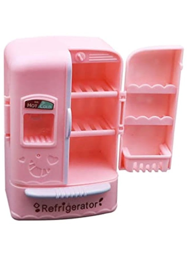 Kids Kitchen Toy Refrigerator Pretend Fridge Refrigerator Toy Kitchen Pretend Play Toys Kitchen Appliances Kitchen Toy Food Accessories for Kids Play Food