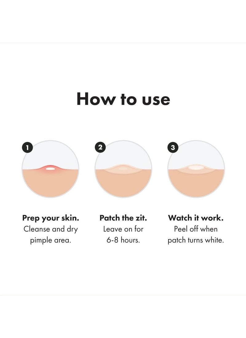 Original patch from Hero Cosmetics - Hydrocolloid Acne Pimple Patch for Covering Zits and Blemishes in Face and Skin, Vegan-friendly and Not Tested on Animals (36 Count)