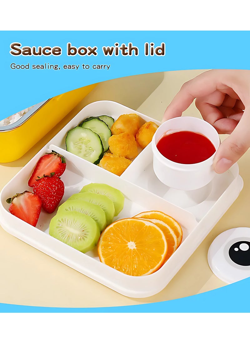 Twisoo Kids Lunch Box Stainless Steel Insulated – Double Decker Leakproof Bento Box with Spoon, Soup Bowl, Dishwasher Safe, Durable, Perfect for School or Travel 1120ml (Bear Pink)