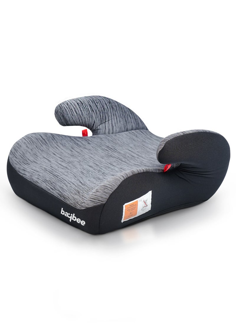Baybee Kids Booster Car Seat for Baby Portable Lightweight Travel Car Seat with Removable Cover, Comfort, Compact and Easy to Use | Suitable for Toddler 4-12 Years Boys Girls (Grey)