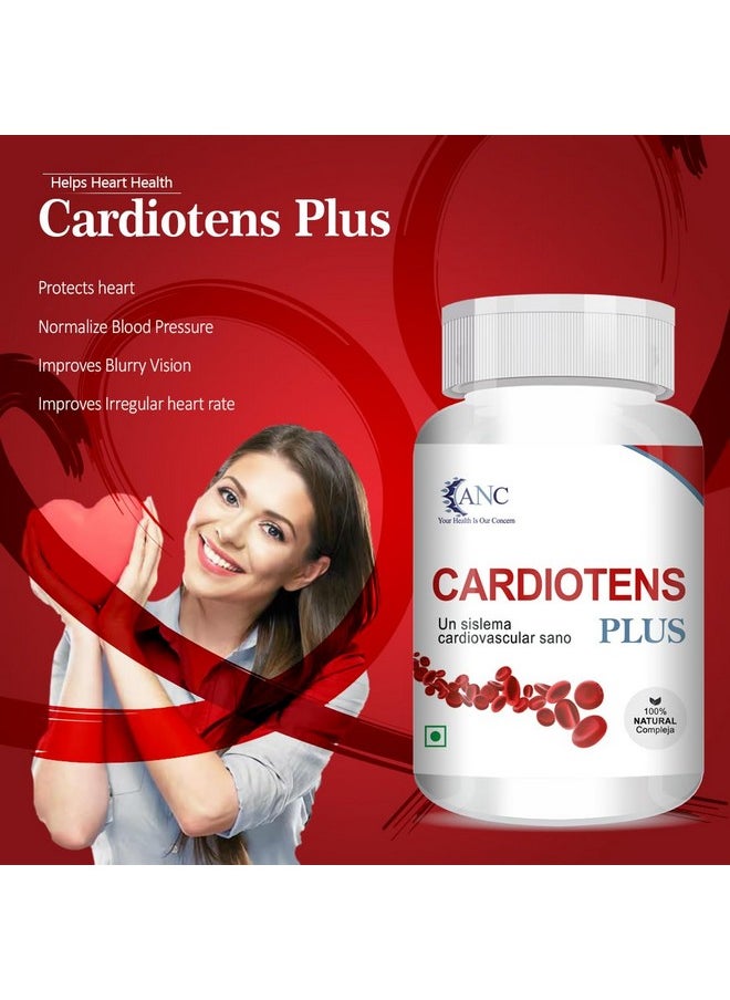 Cardiotens Plus With Arjuna Extract & Moringa Extract Heart Health Supplement (60 Capsules) For Men & Women -Pack Of 1