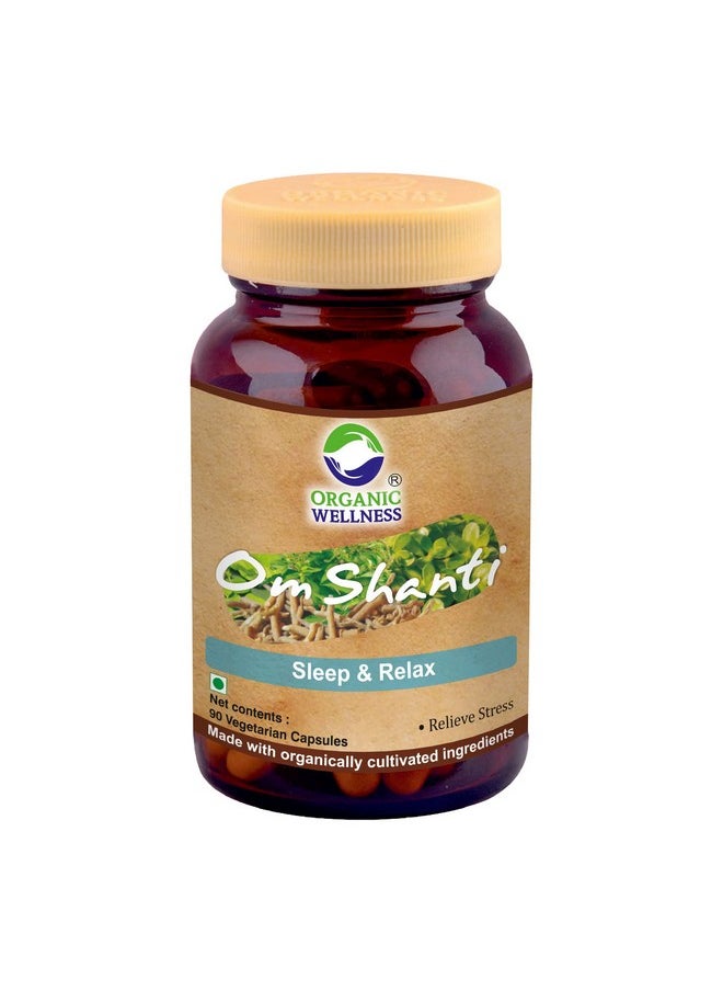 - Om-Shanti || Ayurvedic Capsule || Peaceful Sleep || Calm The Nervous System || Relieve Stress || 90 N Veg Capsule