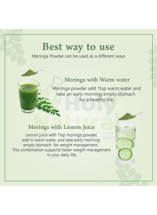 Holy Natural Moringa Powder (1Kg) | Known As Moringa Oleifera, Drumstick, Ben Tree | Immunity Booster, Good For Hair & Skin