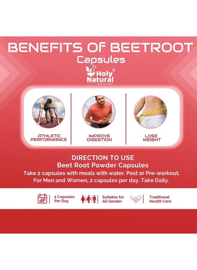 Holy Natural Beet Root Capsules - 120 Cap
