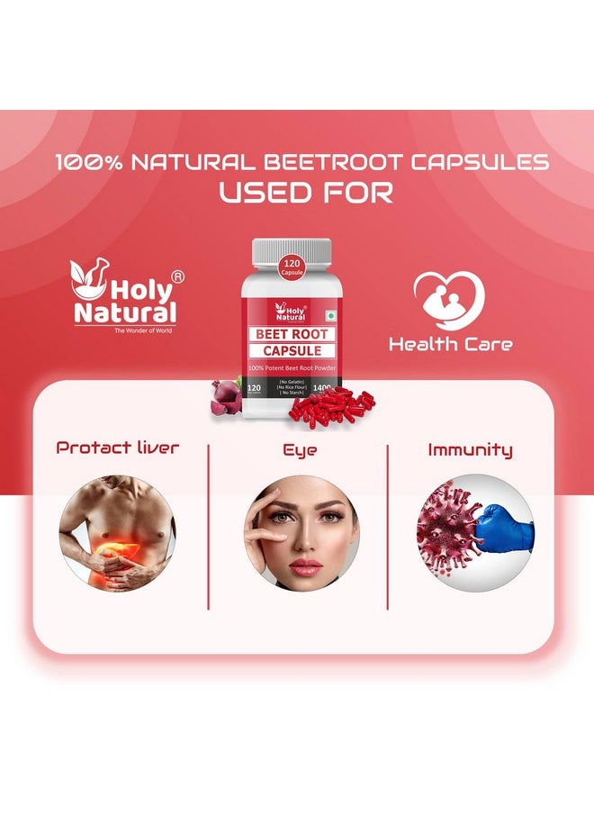 Holy Natural Beet Root Capsules - 120 Cap