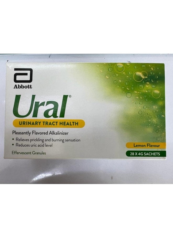 Ural Urinary Tract Health Lemon Flavour 4G 28 Sachets