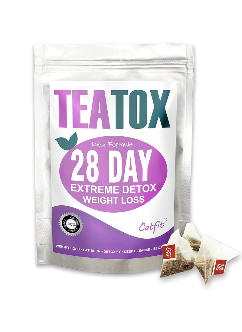 Detox Tea Teatox Herbal Tea, Diet Tea for Slimming 28 Days