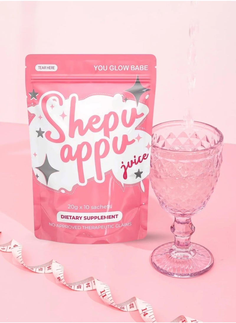 Shepu Appu Juice – Glow & Shape-Up Dietary Supplement (20g x 10 Sachets)