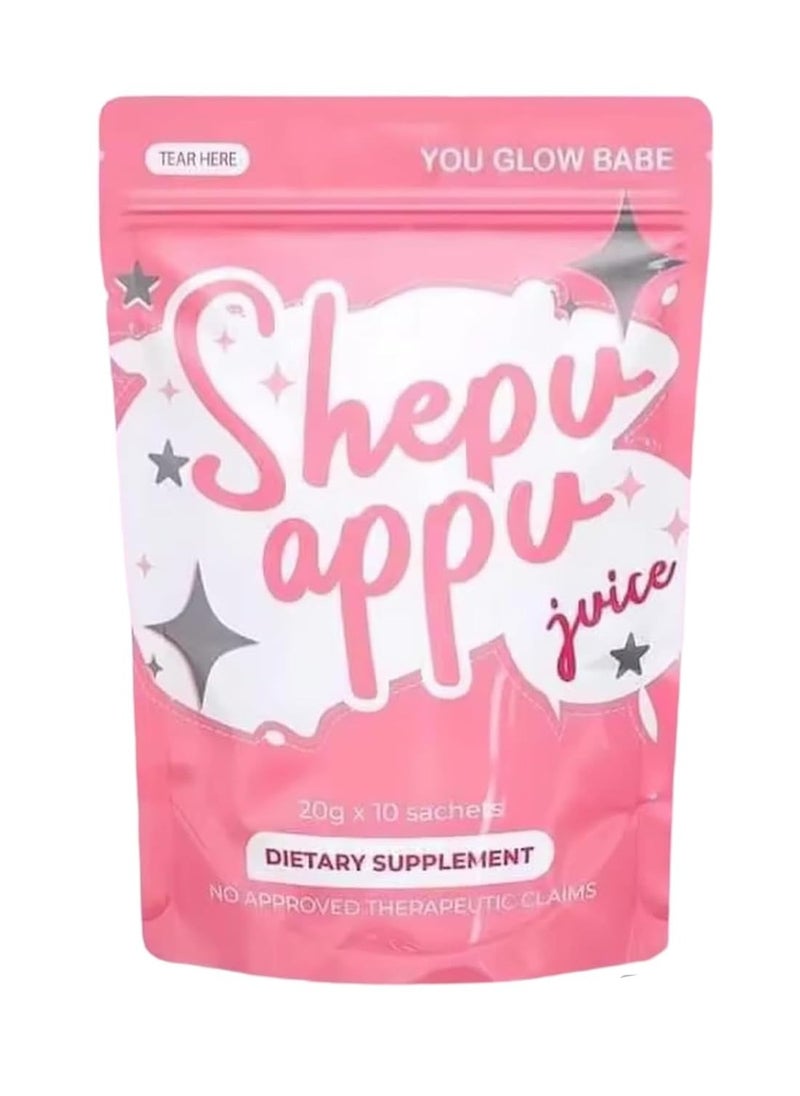 Shepu Appu Juice – Glow & Shape-Up Dietary Supplement (20g x 10 Sachets)