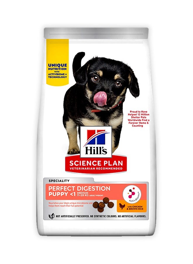 Science Plan Perfect Digestion Medium Puppy Food - 14 KG