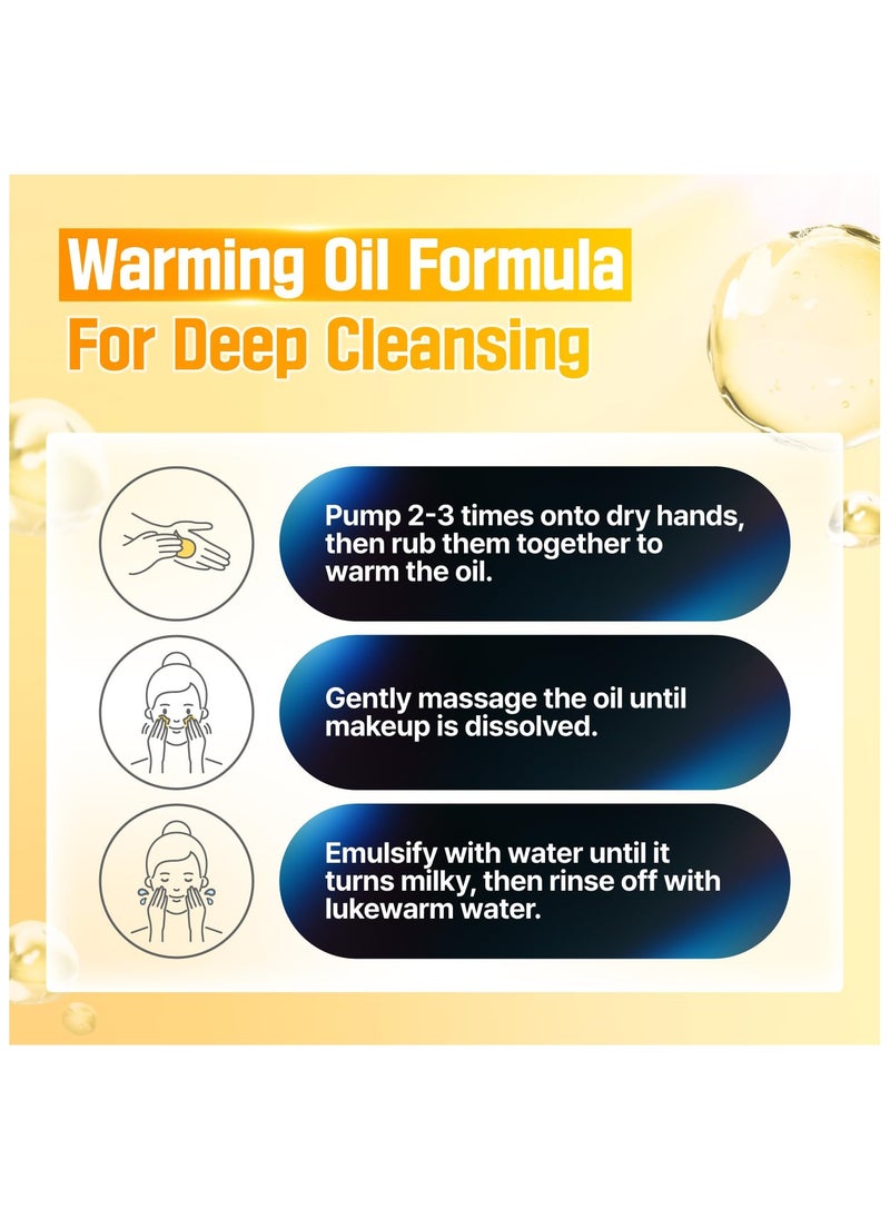 numbuzin No.5 Cleansing Oil | Glutathione C Facial Spa Cleanser | Oil Cleanser for Face | Glutathione, Vitamin C, Niacinamide | Aromatherapy, Uneven Skin Tone | 6.76 fl. oz.