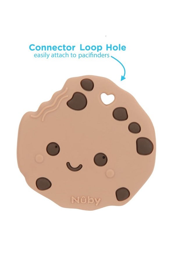 Nuby All Silicone Chocolate Chip Cookie and Chocolate Bar Teether - 3+ Months (Cookie/Chocolate)