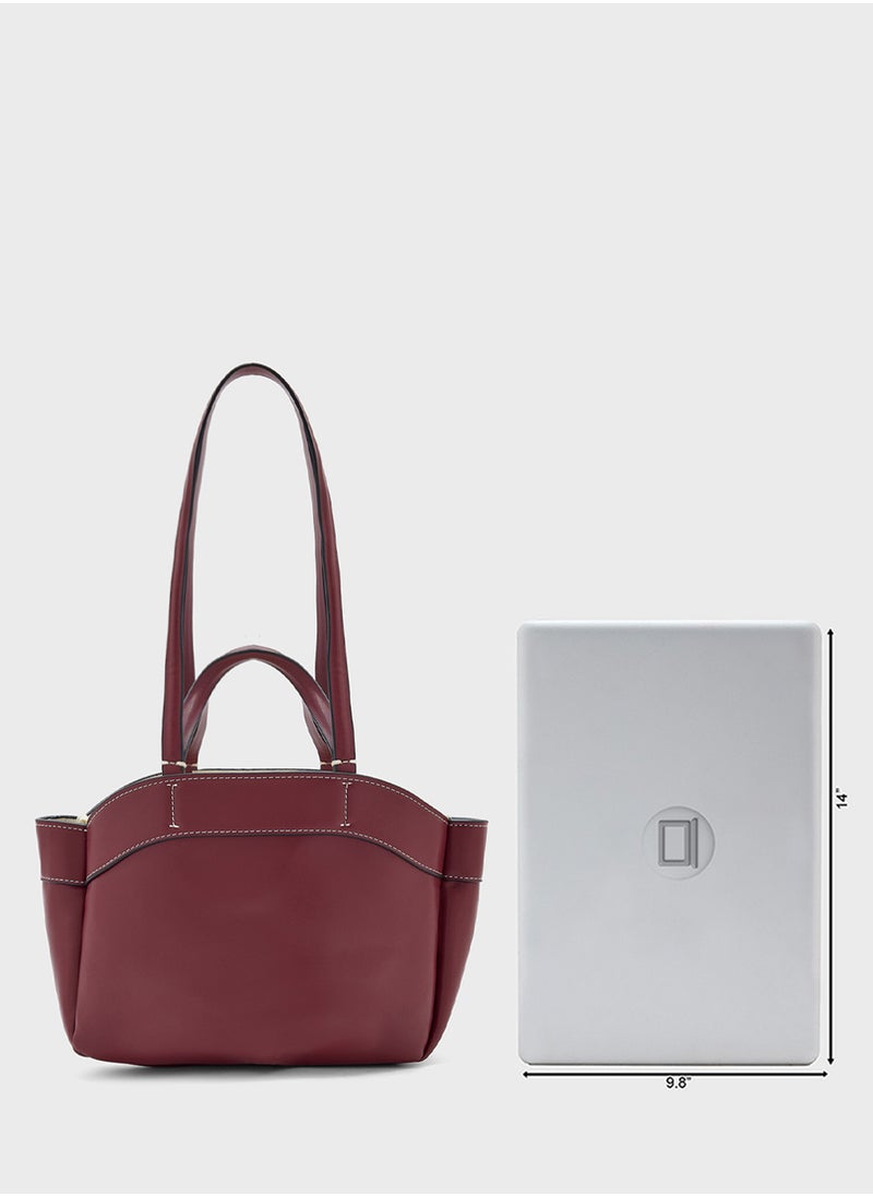 2 In 1 Tote Bag With Pouch