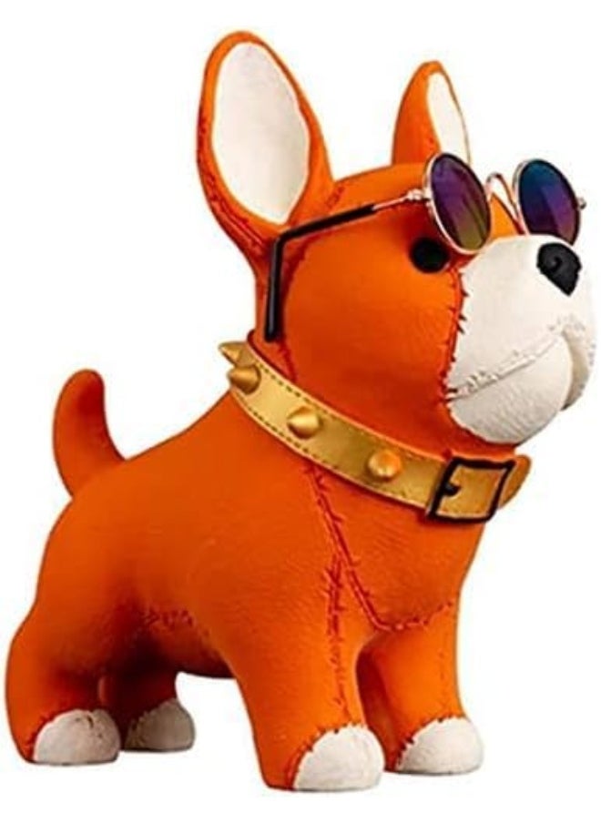 Sculpture Sunglasses Cool Dog Statue for Home Decoration (B)