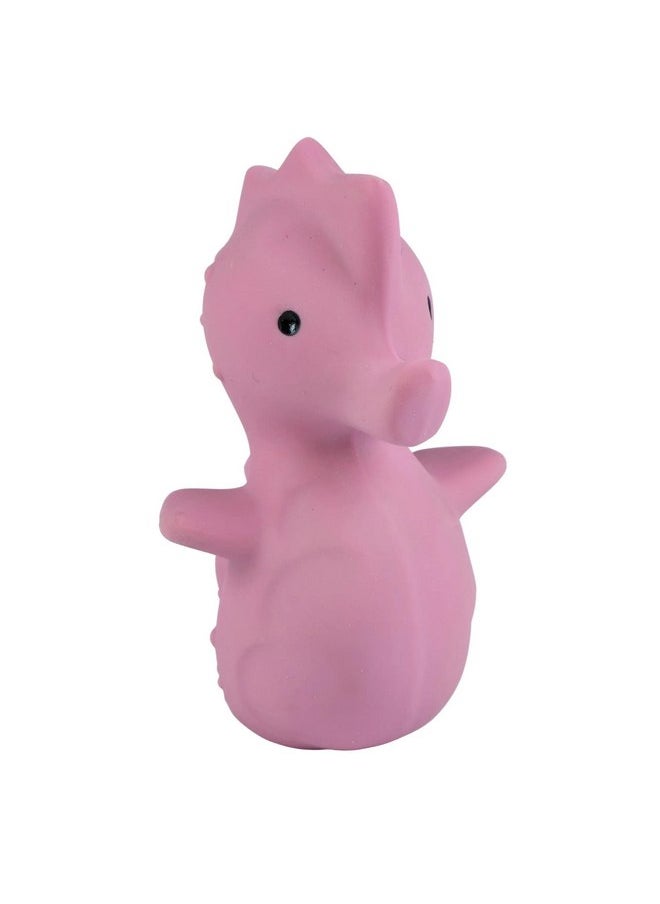 Tikiri Toys Ocean Buddies Sea Horse Natural Rubber Rattle (Pink)