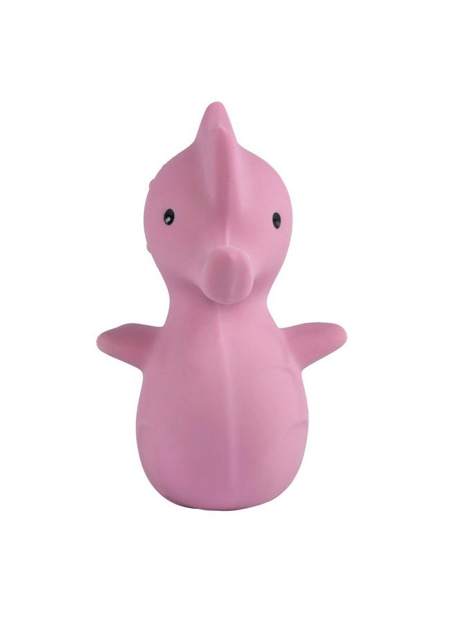 Tikiri Toys Ocean Buddies Sea Horse Natural Rubber Rattle (Pink)